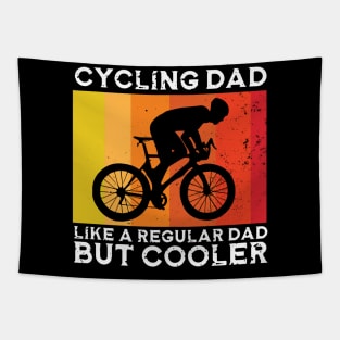 Cyclist Father's Day Funny Cycling Dad Bike Rider & Cyclist Tapestry