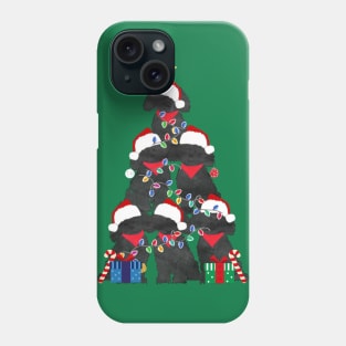 Labradoodle Puppy Christmas Tree Phone Case