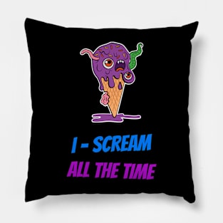 Halloween Cute Ice Cream Monster Pillow