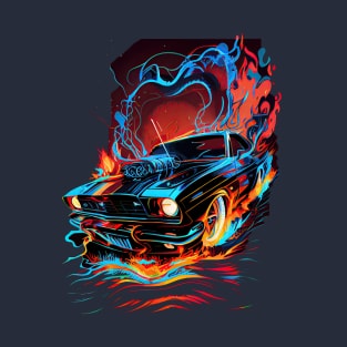 Dodge Charger Daytona - Psychedelic Volcanic Race T-Shirt