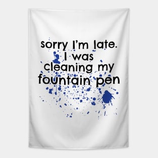 Fountain Pen Cleaning Tapestry