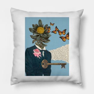 Secret Garden - Collage/Surreal Art Pillow