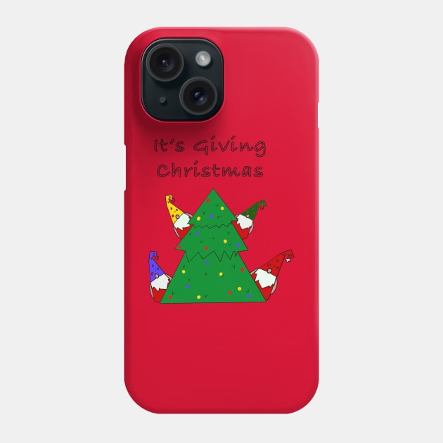 Gnome Christmas Phone Case by Stephanie Kennedy 