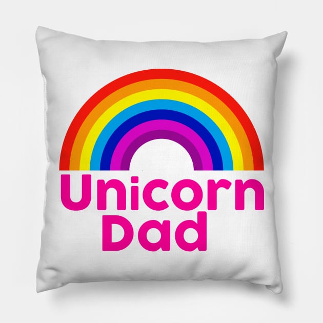 Unicorn Dad Pillow by hsf