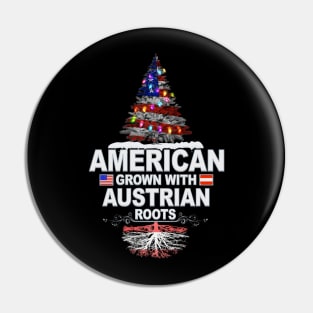 Christmas Tree  American Grown With Austrian Roots - Gift for Austrian From Austria Pin