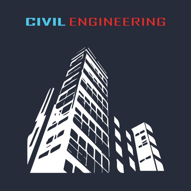 civil engineering, building engineer text logo by PrisDesign99