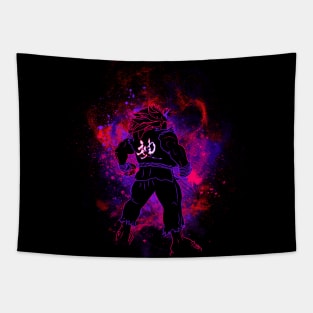 Evil Fighter Art Tapestry