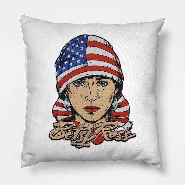 Betsy Ross - 1776 Pillow by Signum