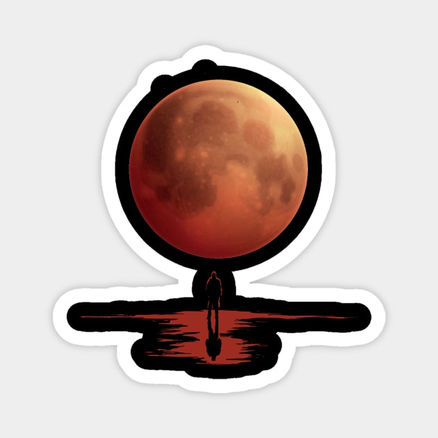 total lunar eclipse march 14 2025 Magnet by ArtistTee ⭐⭐⭐⭐⭐