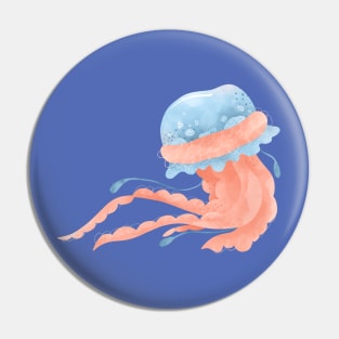 Cartoon jellyfish Pin