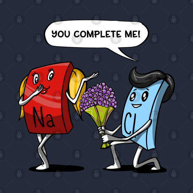 You Complete Me NaCl Geek Chemistry Science Pun Nacl Geek Chemistry Tapestry TeePublic