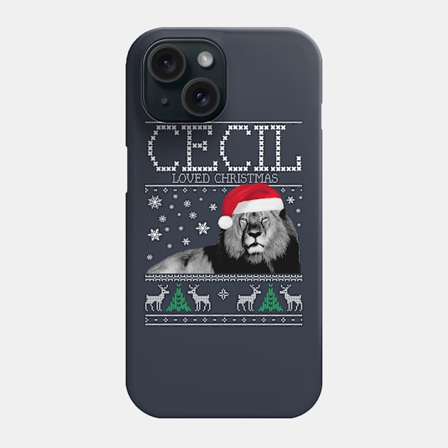 Cecil Loved Christmas Knit Phone Case by Rebus28