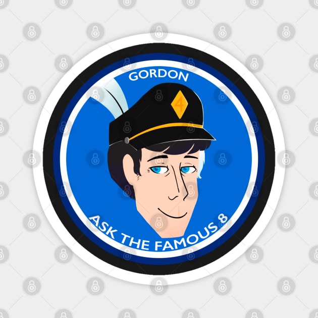 Gordon Button - with text Magnet by sleepyhenry