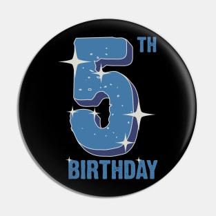 5th birthday for boys Pin