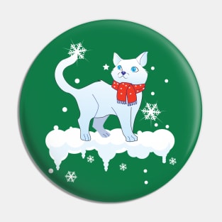 The Winter Cat Pin