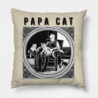 Papa Cat - Cat Lover Pillow