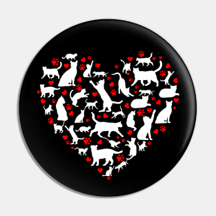 Cat Heart Pin