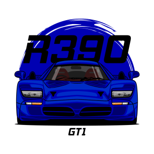 Blue R390 GT1 Road Car T-Shirt