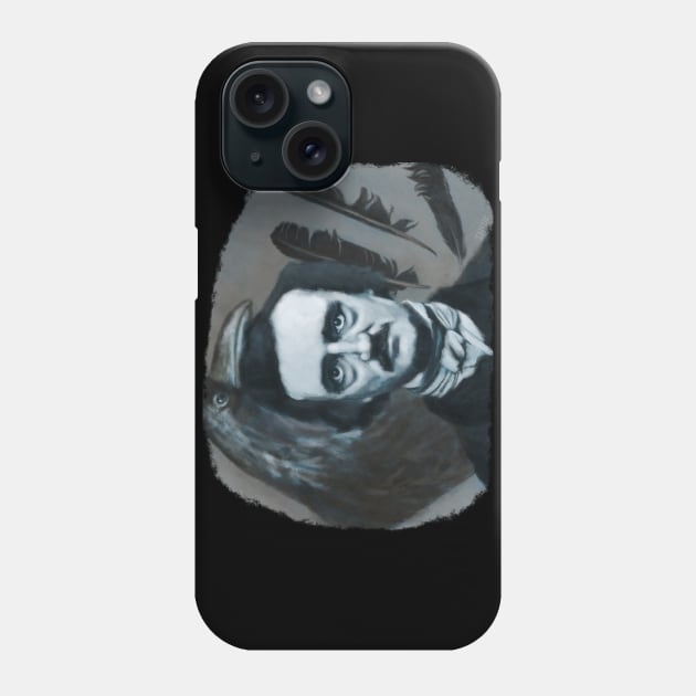 Edgar Allan Poe Portrait Painting Phone Case by ianoz