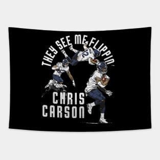 Chris Carson Seattle Flip Tapestry