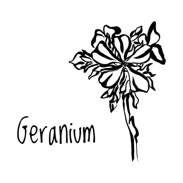 Geranium flower by Art by Taya 