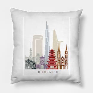 HO CHI MINH SKYLINE POSTER Pillow