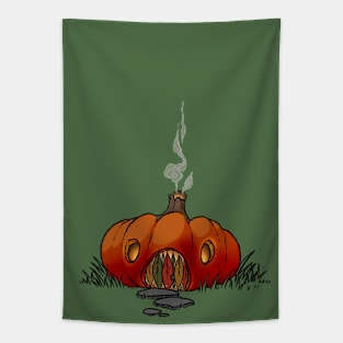 Cozy Pumpkin Home Tapestry