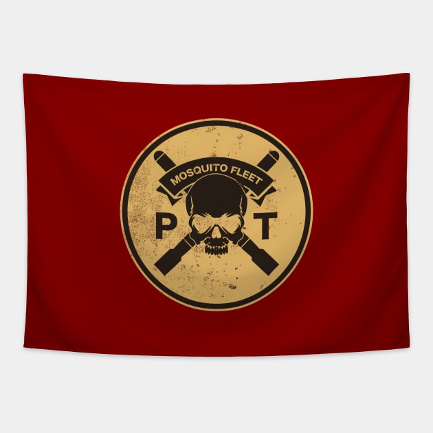 PT Boat Mosquito Fleet Patch (distressed) Tapestry by TCP