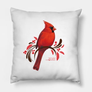 Male Cardinal Pillow