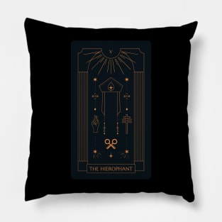 The Hierophant Tarot Card Pillow