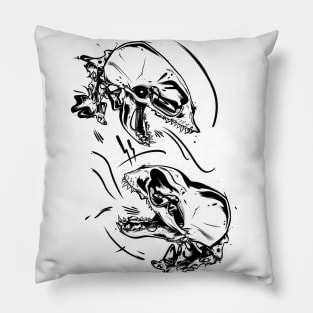 Slither Skulls Pillow