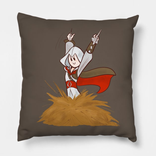 Tiny Assassin Pillow by ImaginativeJoy