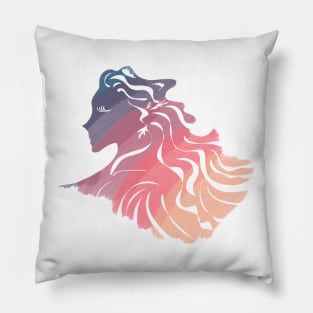 Rainbow Lady sunshine Pillow