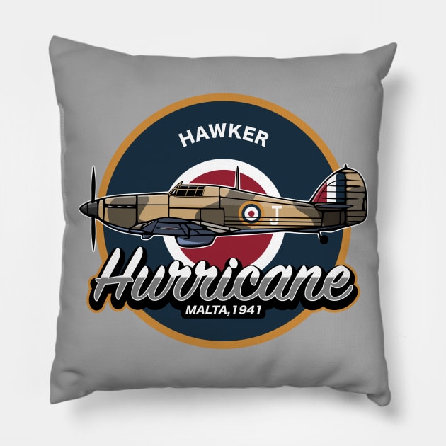 Hawker Hurricane Malta Pillow by TCP