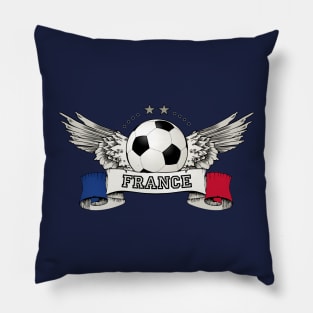 France Soccer Team Vintage Supporter Pillow