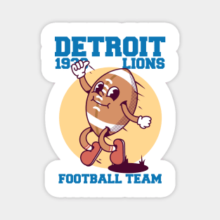 Detroit Lions, Vintage Character Cartoon Magnet