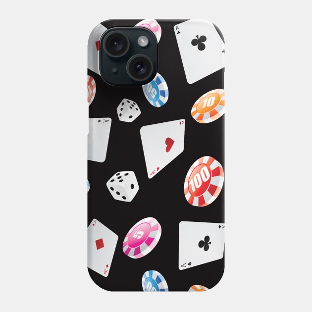 #casino #games #accessories #pattern 2 Phone Case by B&K