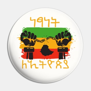 Freedom for Ethiopia Pin