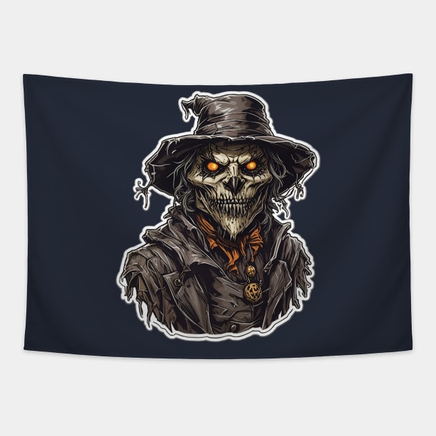 Scarecrow of Horror Tapestry by Providentfoot