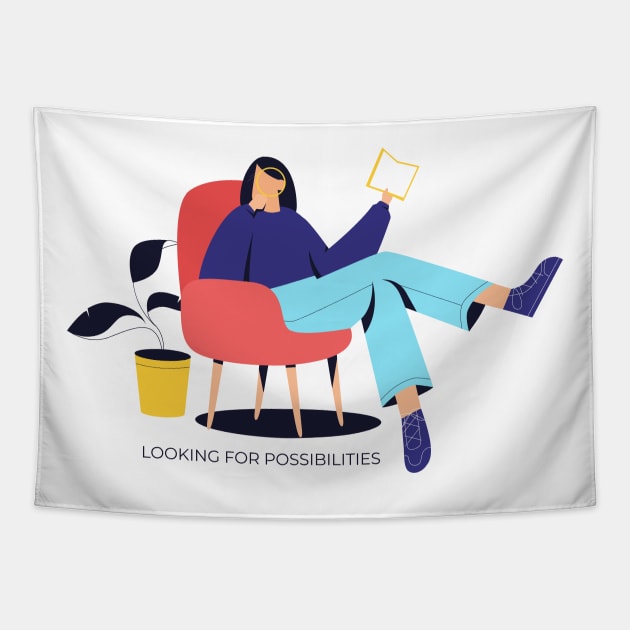 looking for possibilities Tapestry by parlhouse