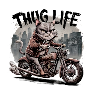 Thug Life Chopper Cat Fan Art T-Shirt