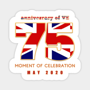 Ve day of moment Magnet