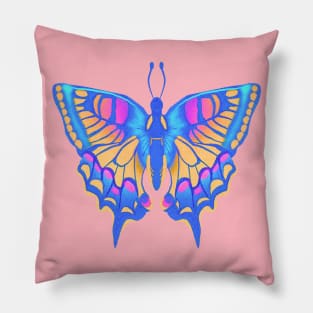 Funky Vintage Butterfly Pillow