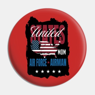 Air Force Airman Mom Pin