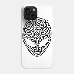 Alien Head Maze Phone Case