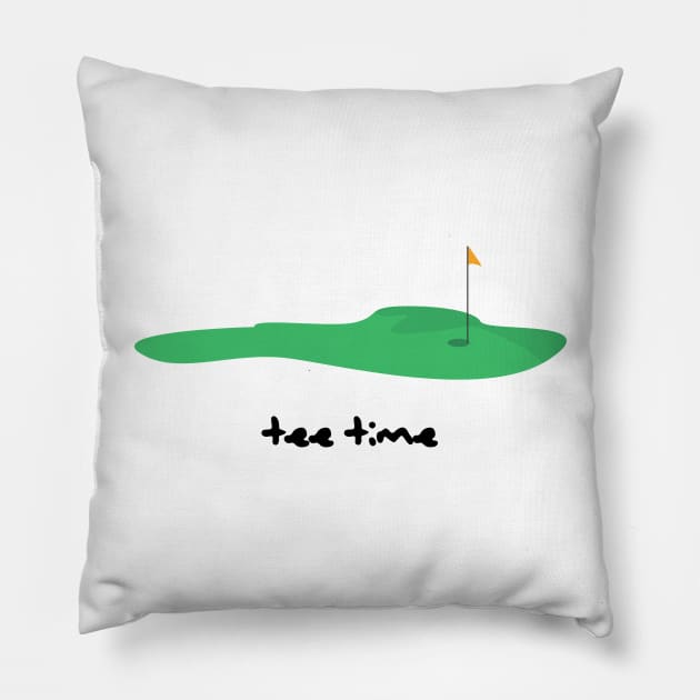 Tee Time (Golf) Pillow by OzInke