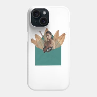 Girl in envelope (collage) Phone Case