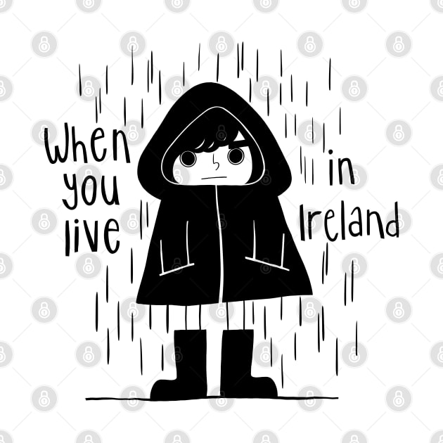 Irish weather. Black and White Crayolina by Crayolina Designs 