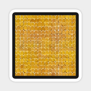 Yellow stone pattern Magnet