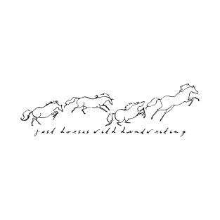 Horses with handwriting T-Shirt